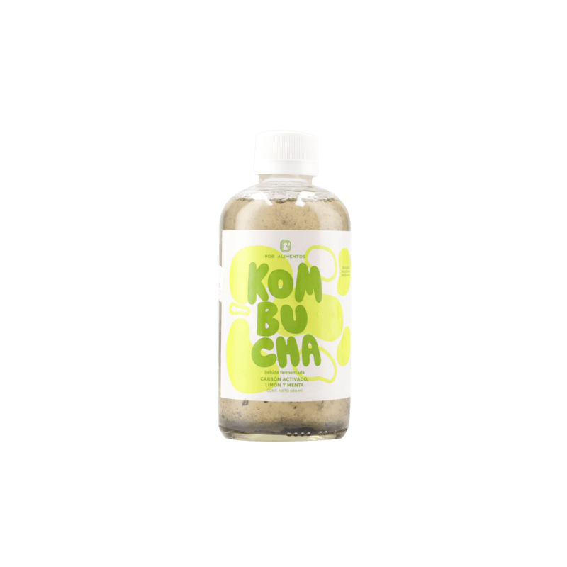 Rgb Alimentos Activated Charcoal, Lemon, and Mint Kombucha 9.5 fl oz Main image