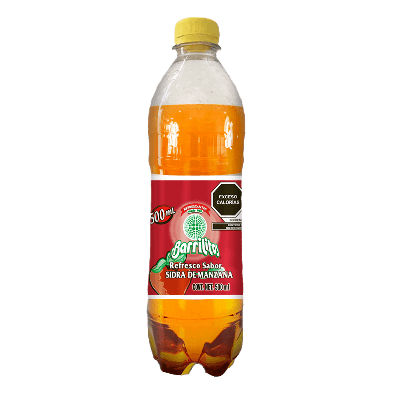 Barrilito Apple Cider Flavor Soda, 17 oz