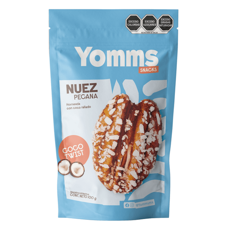 Yomms Pecan Nuts Coconut Twist 4 oz