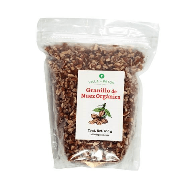 Villa de Patos Organic Chopped Walnuts, 16 oz Main image