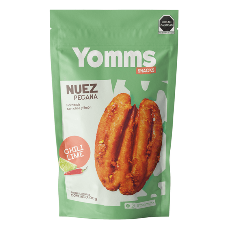 Yomms Pecan Nuts Chili Lime 4 oz Main image