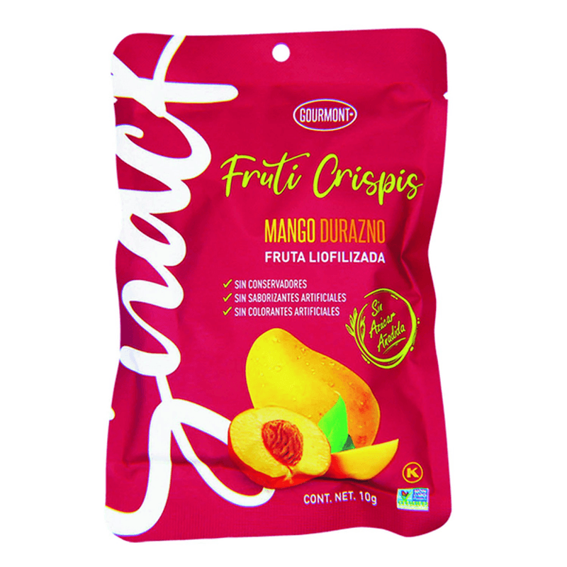 Gourmont Mango Peach Fruti Crispis, 0.4 oz
