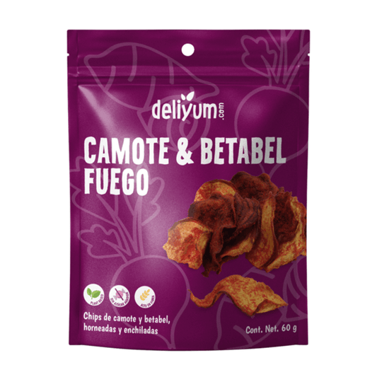 Deliyum Sweet Potato Beet Chips 2 oz