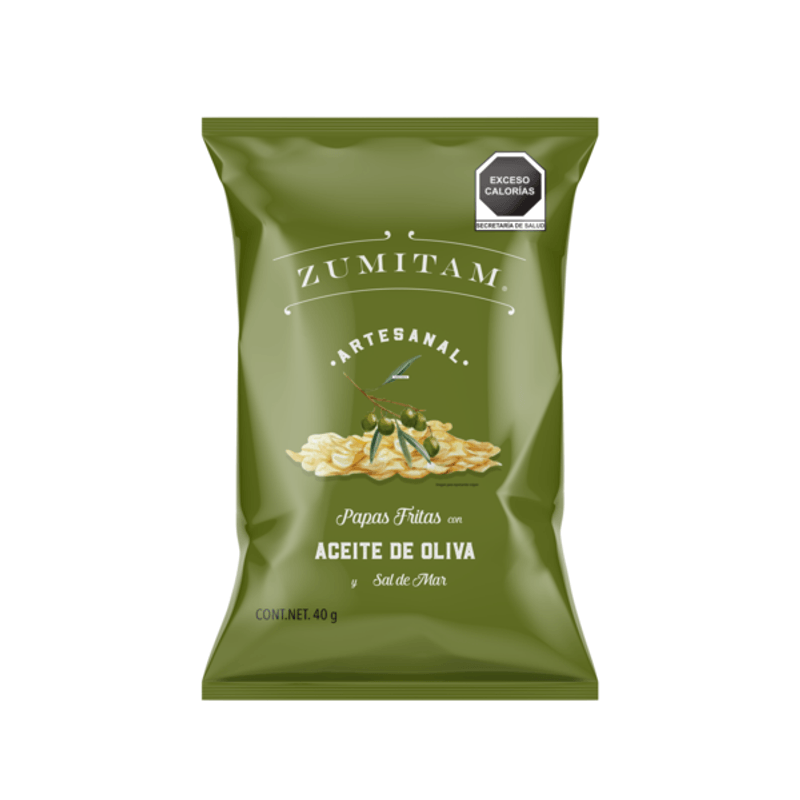 Zumitam Olive Oil Potato Chips 1 oz Main image