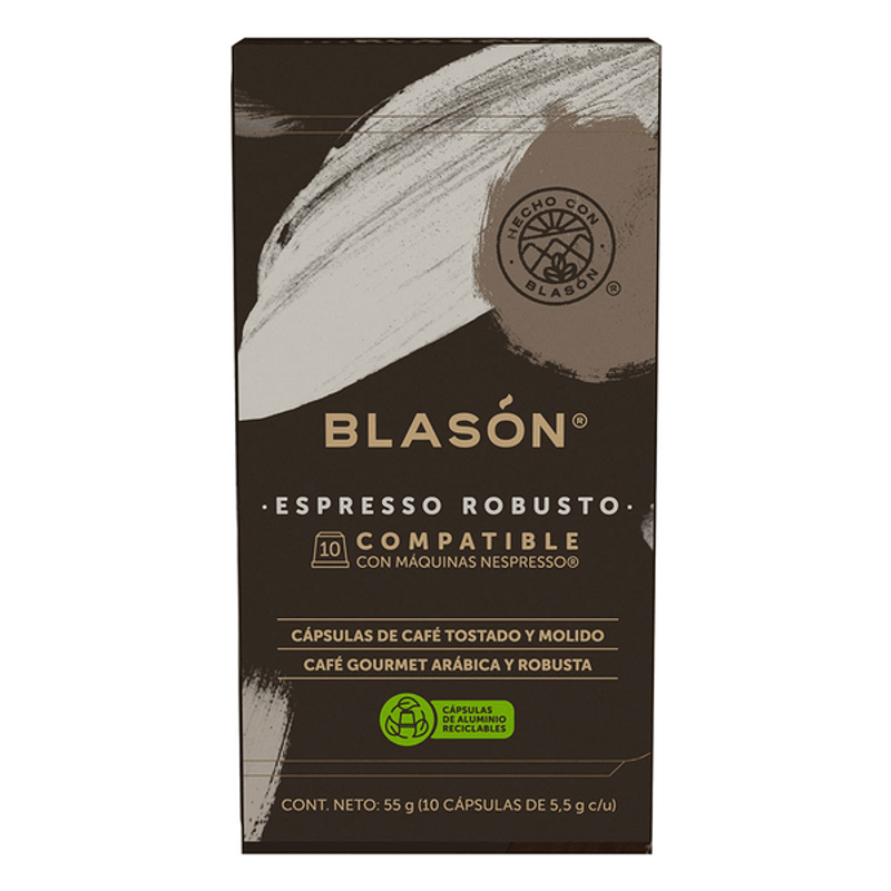 Blasón Espresso Robusto Coffee Capsules - 10 pcs