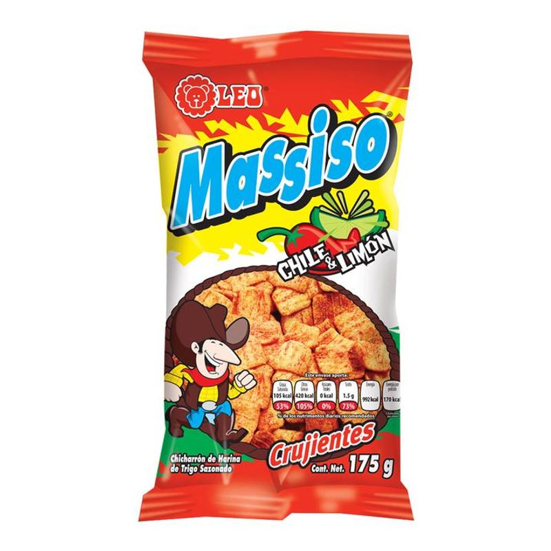 Massiso Chile and Lime Flour Chicharrones 6 oz