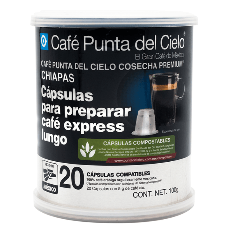 Punta del Cielo Chiapas Express Capsules - 20 pieces, 4 oz Main image