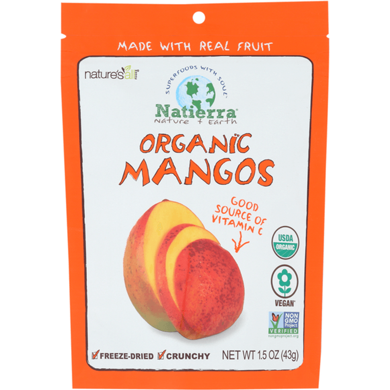 Natierra Natural Es Organic Freeze-Dried Mango 2 oz Main image
