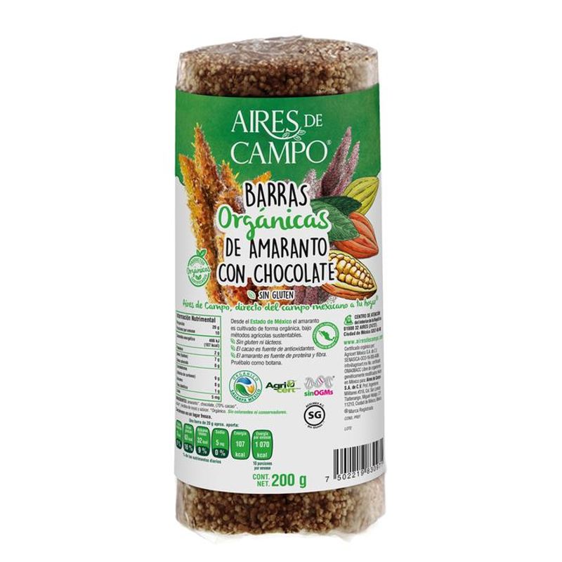 Aires de Campo Organic Amaranth Bars with Chocolate 7 oz Main image