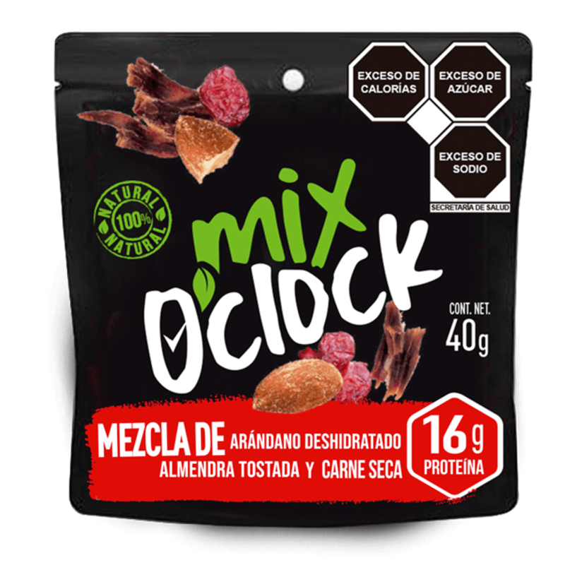 Mix Oclock Dried Meat, Almonds, Cranberry Mix 1.4 oz
