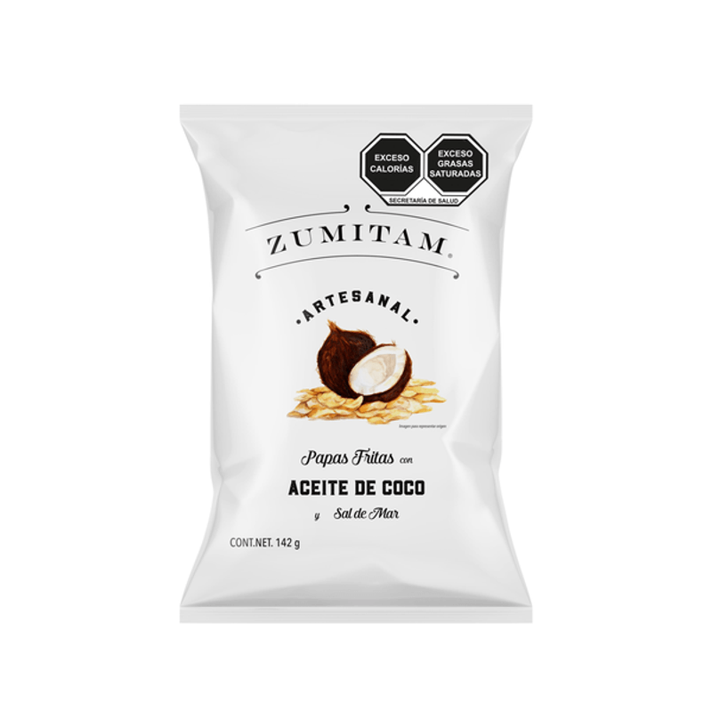 Zumitam Coconut Oil Potato Chips 5 oz