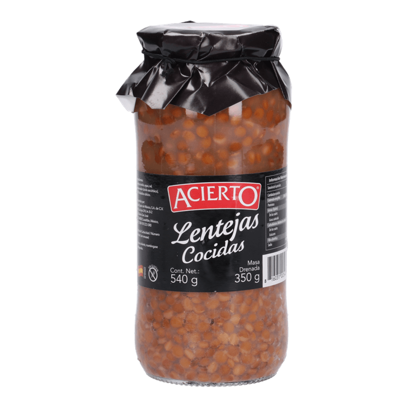 Acierto Cooked Lentils 19 oz Main image