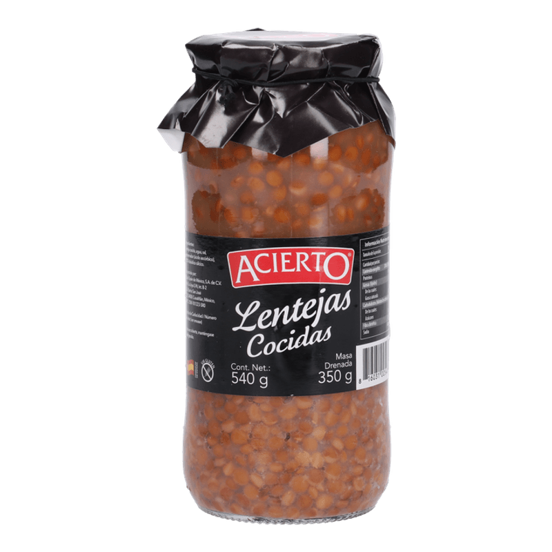 Acierto Cooked Lentils 19 oz