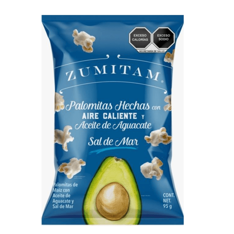 Zumitam Sea Salt Popcorn with Avocado Oil, 3.4 oz Main image