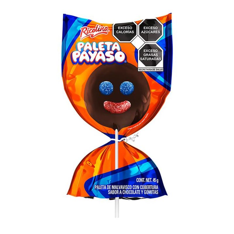 Marshmallow Lollipop Covered Payaso Lollipop - 2 oz