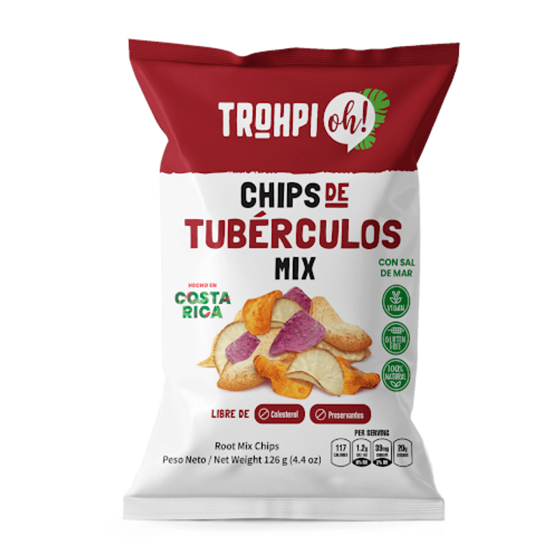Trohpi Oh Mixed Tubers Chips, 4.4 oz Main image