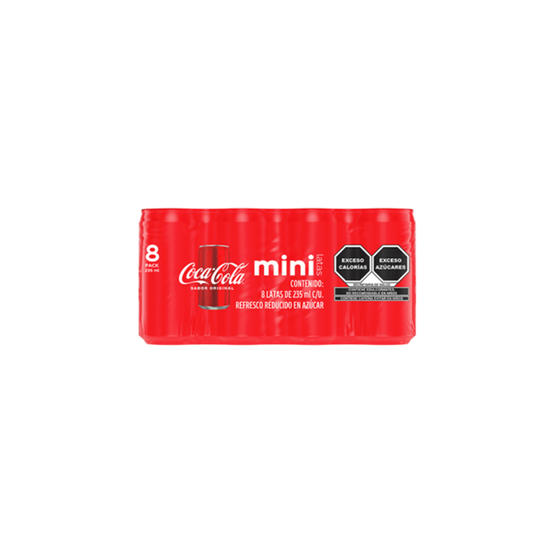 Coca Cola Original Soda 8 Pack 8 oz each 1 Pc Main image
