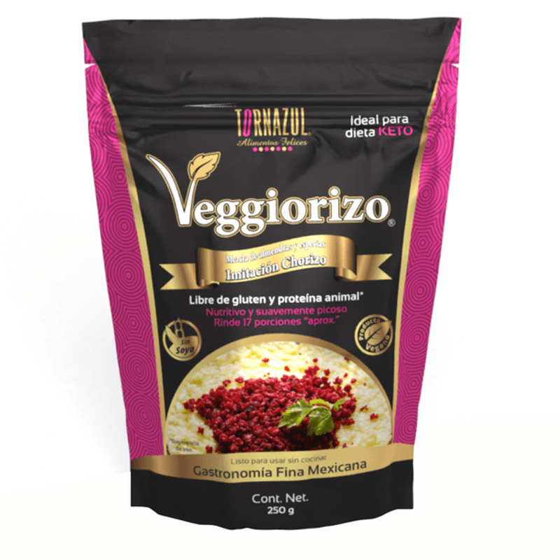 Veggiorizo Vegan and Keto Chorizo - 8.8 oz