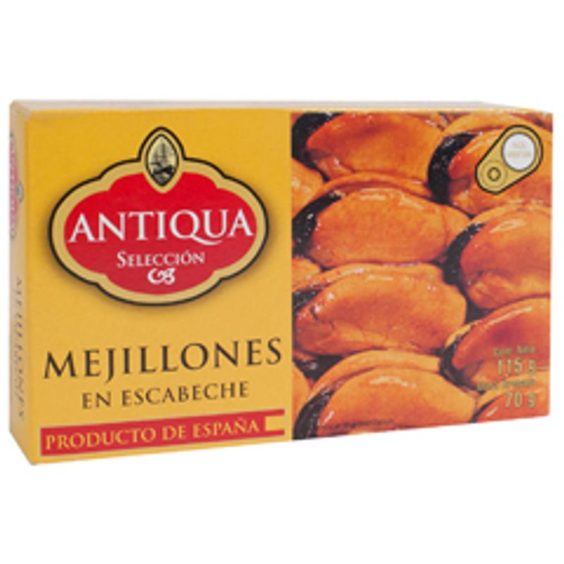 Antiqua Mussels in Marinade 4 oz Main image
