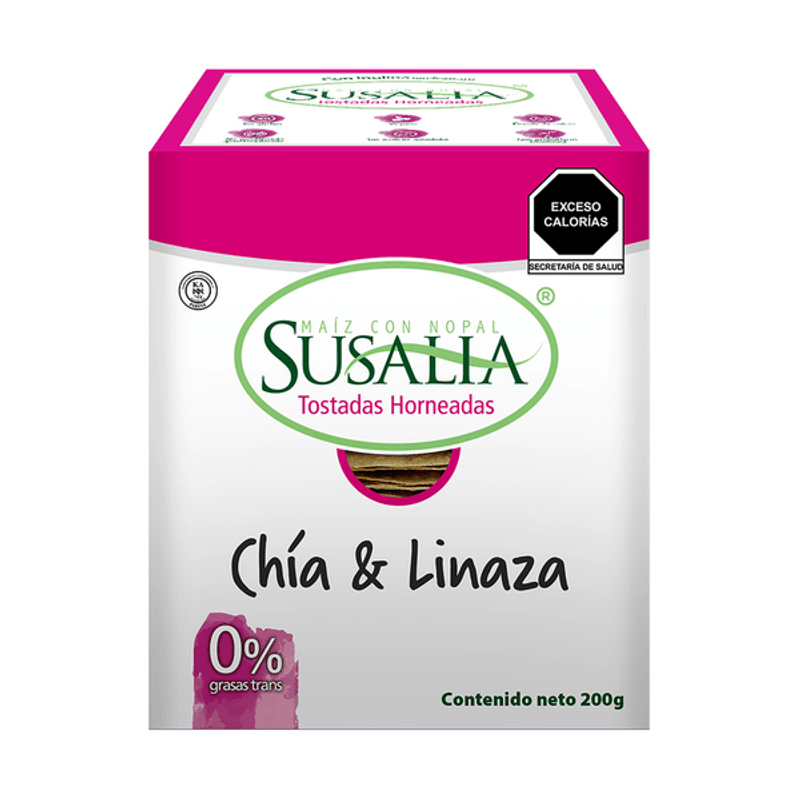 Baked Linseed and Chia Toasts Susalia 7 oz