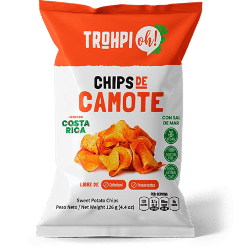 Trohpi Oh Sweet Potato Chips, 4.4 oz Main image