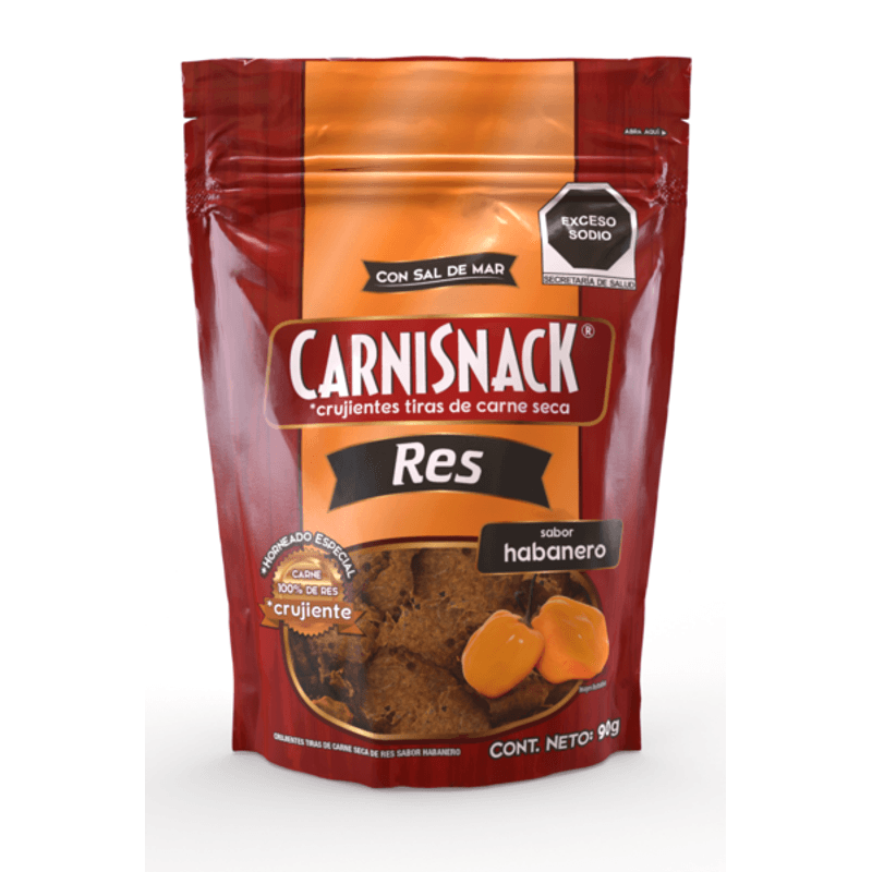 Carnisnack Beef Jerky Habanero Flavor 3 oz Main image