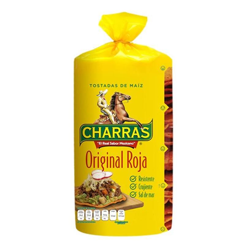 Fried Red Toasted Tortillas Charras 9.9 oz