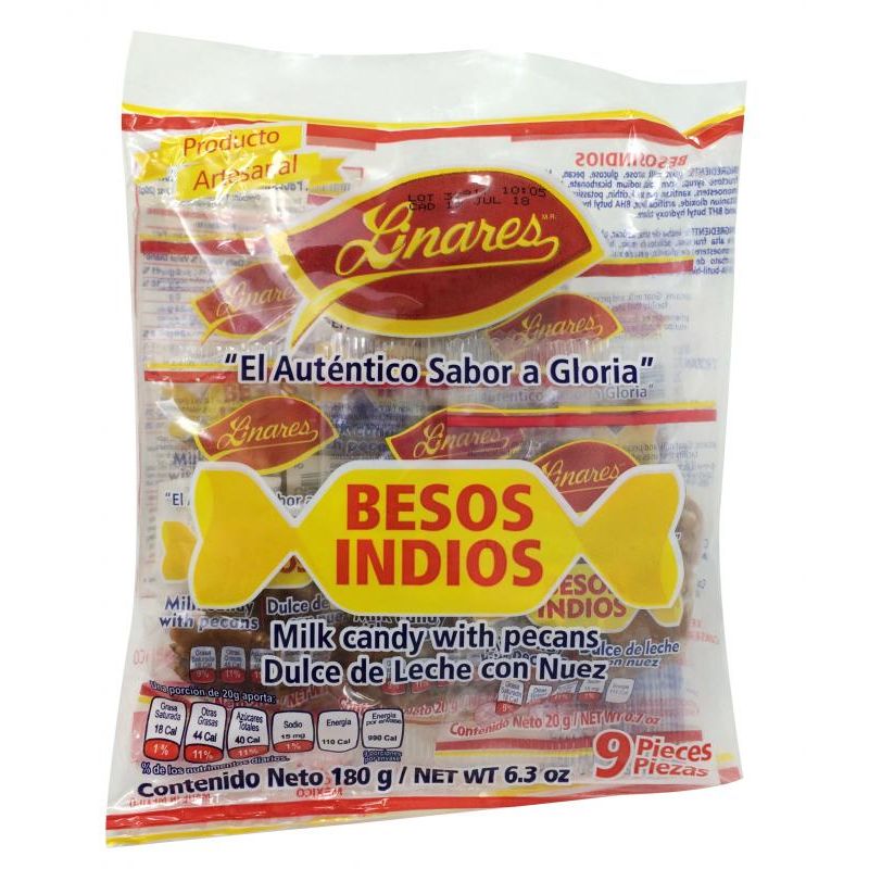 Besos Indios Dulce de Leche with Nuts 6 oz