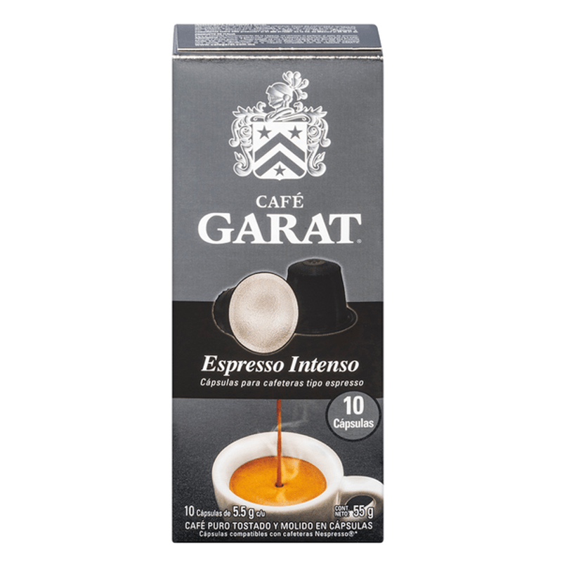 Garat Intense Espresso Coffee Capsules - 10 caps - 2 oz Main image