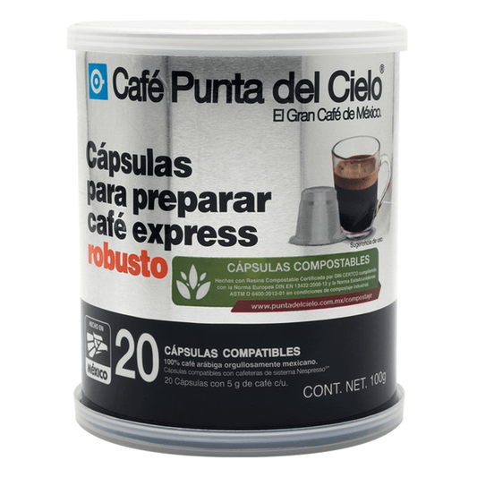 Punta del Cielo Robust Express Capsules - 20 pieces, 4 oz