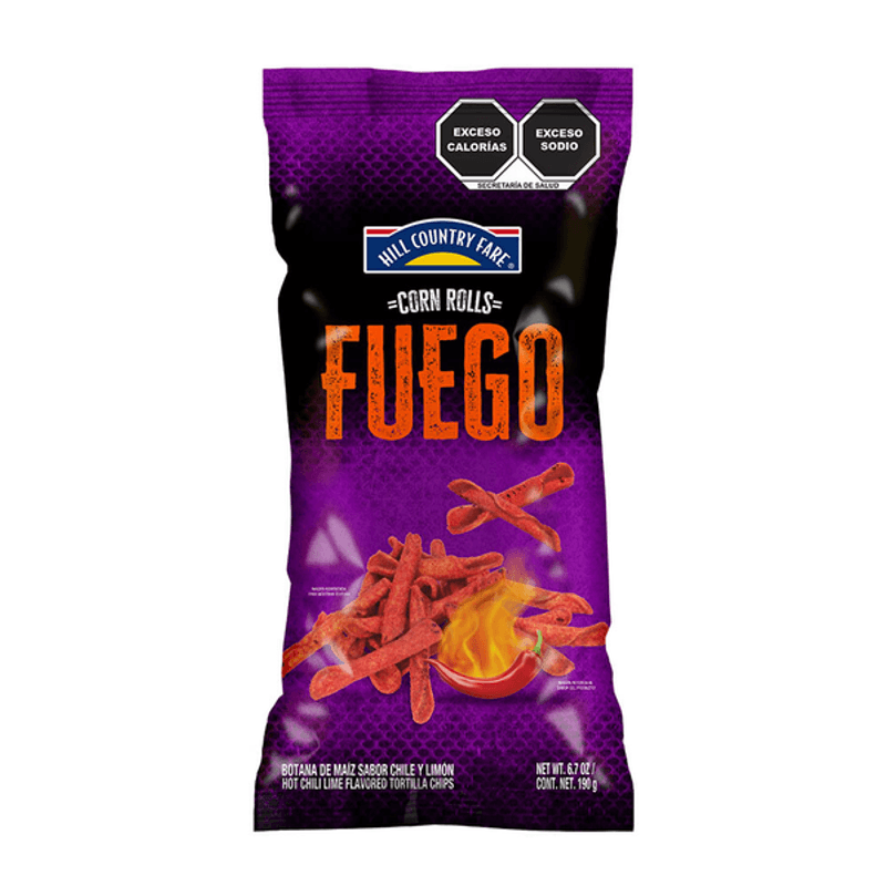 Hcf Corn Rolls Fire Flavor 7 oz Main image