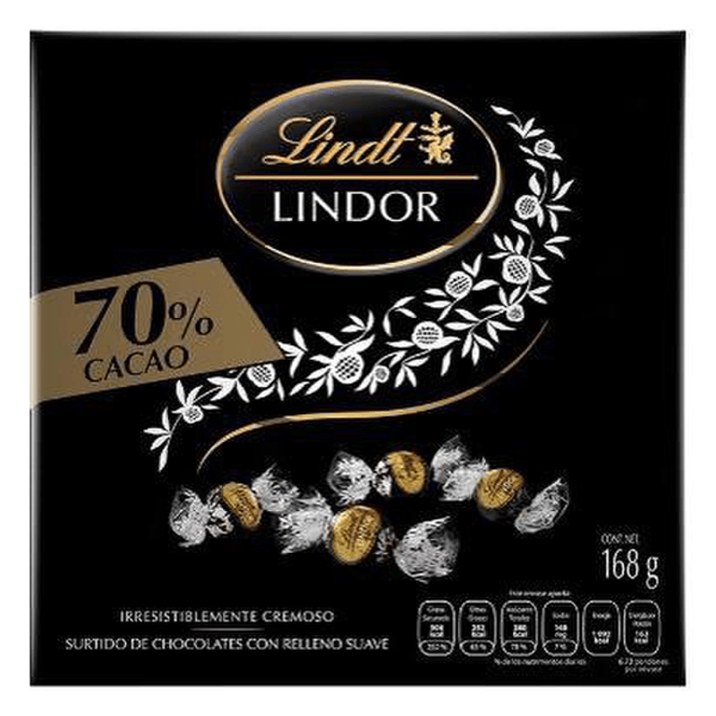 Lindt Lindor 70% Cacao Chocolate Box 5.9 oz