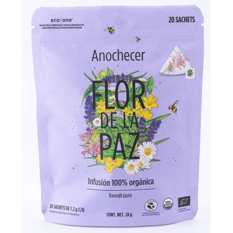 Flor de la Paz Evening Herbal Infusion, 1 oz Main image