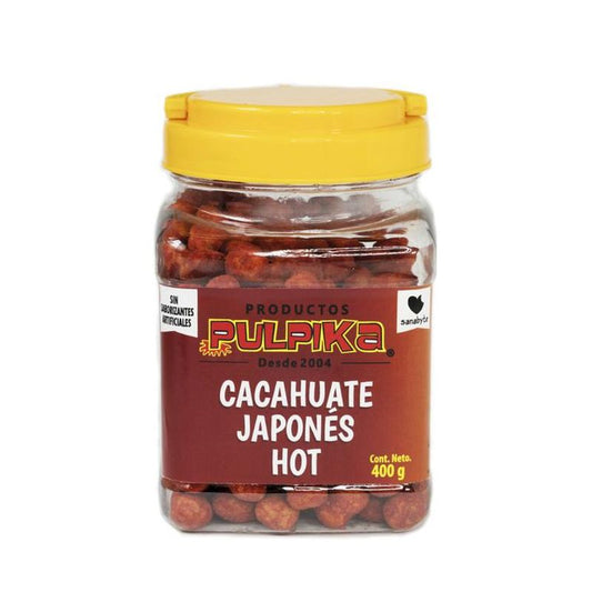 Pulpika Hot Japanese Peanuts - 18 oz