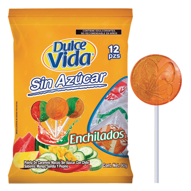 Chompys Solid Caramel Spicy Lollipop 3 oz Main image
