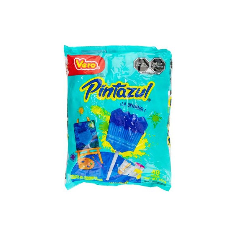 Vero Blue Paint Brush Lollipop 48 pcs Main image