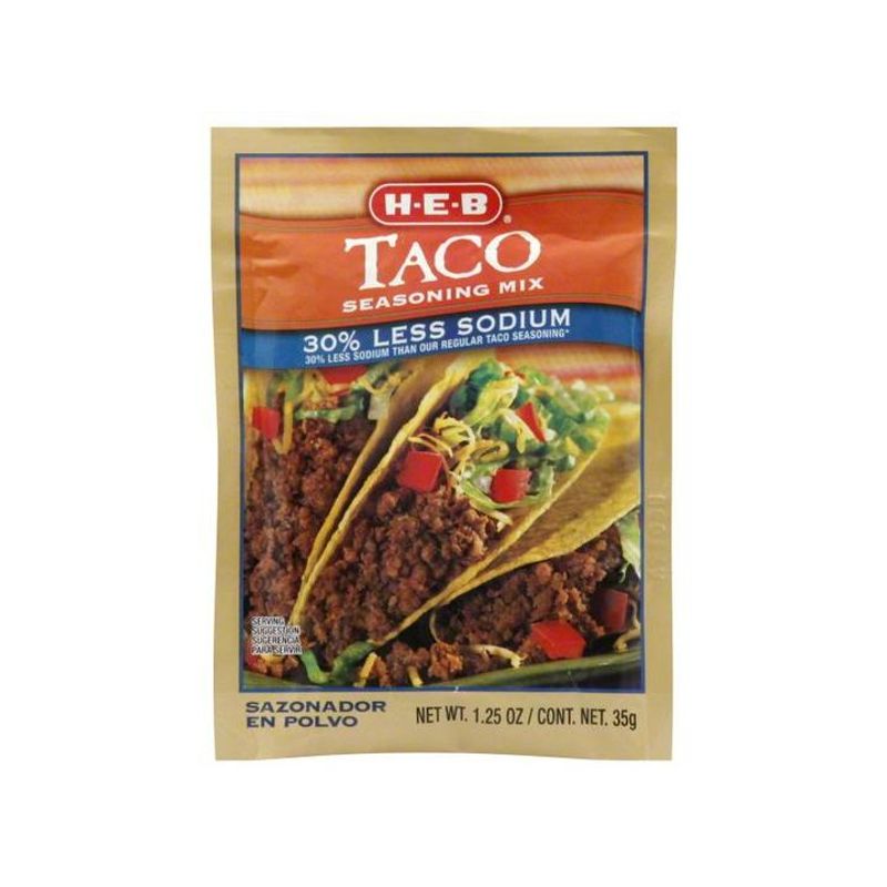 HEB Low Sodium Taco Seasoning 1.2 oz Main image