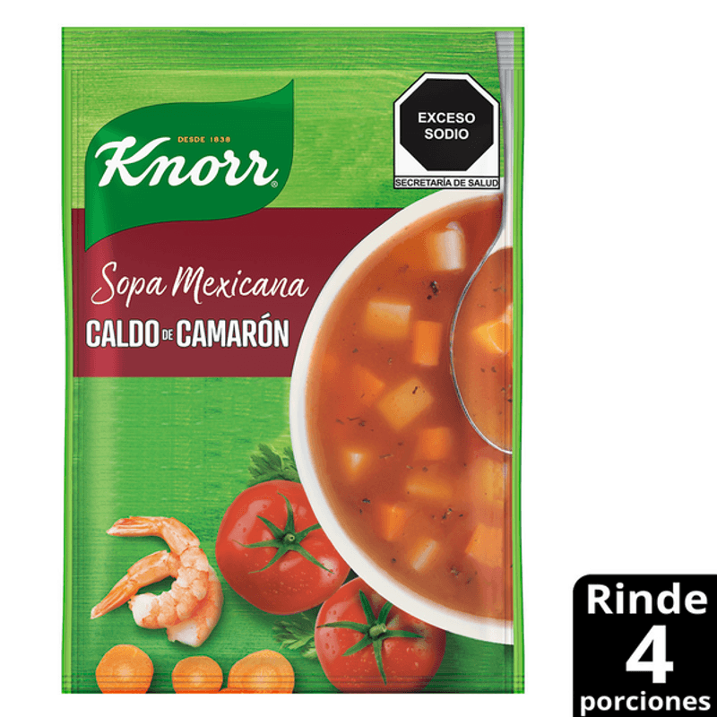 Knorr Mexican Shrimp Broth Soup 2 oz Main image