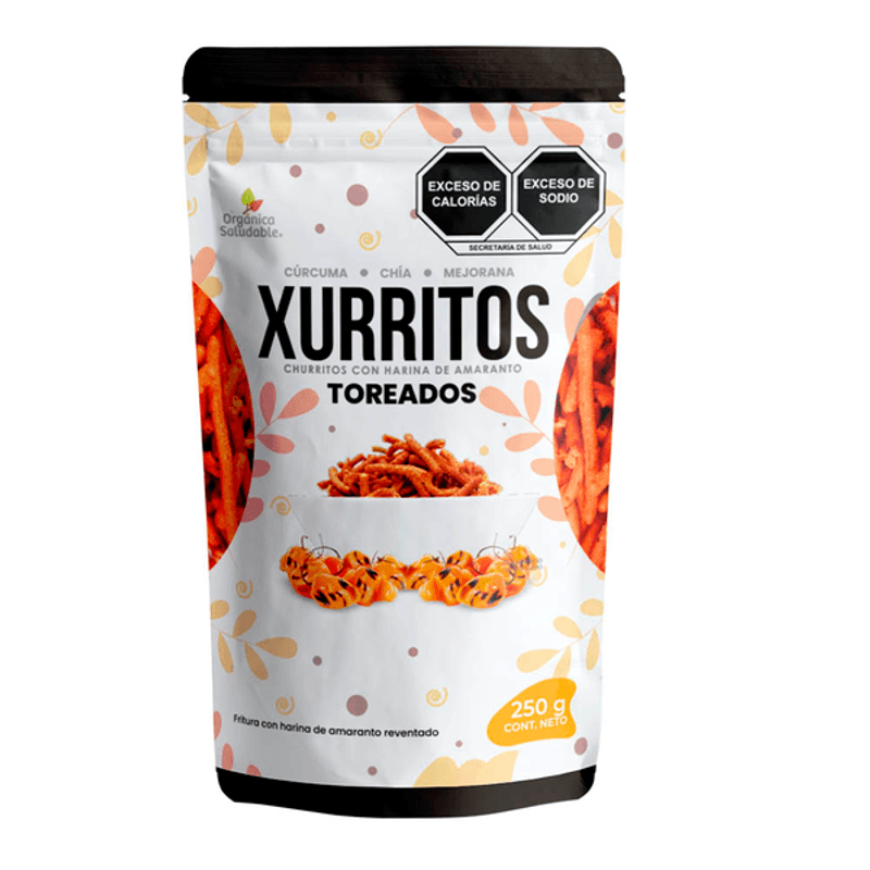 Organica y Saludable Amaranth Churritos Toreado Flavor, 9 oz Main image