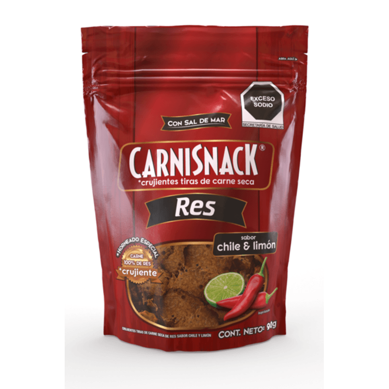 Carnisnack Natural Flavor Beef Jerky 3 oz Main image