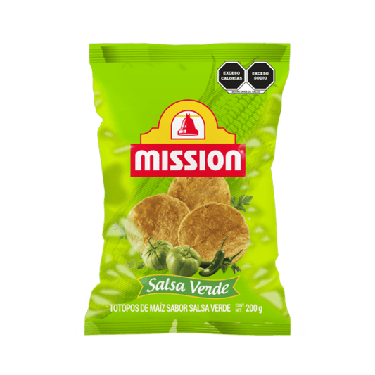 Mission Green Salsa Totopos 7 oz