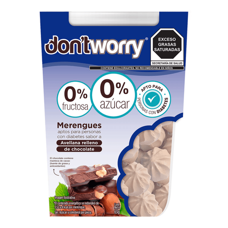 Dont Worry Hazelnut Chocolate Meringue - 2 oz Main image