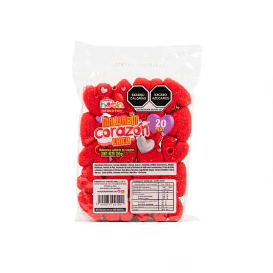 Small Red Heart Marshmallow 20 Pcs