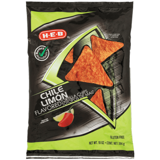 Heb Chile Lime Tortilla Chips 10 oz