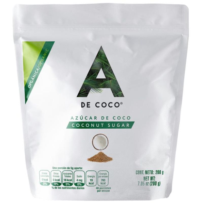 A De Coco Organic Coconut Sugar 7 oz