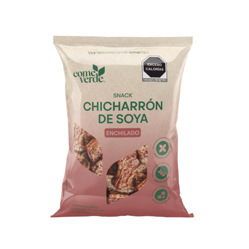 Come Verde Soy Chicharrón Spicy 1 oz