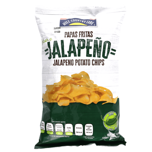 Hcf Jalapeño Flavored Potato Chips 6 oz