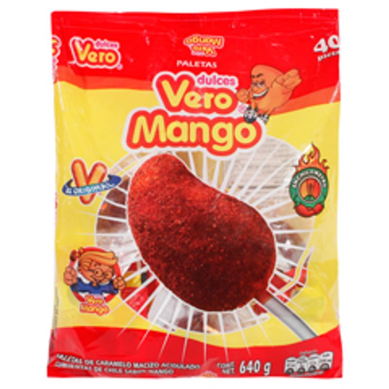 Mango Lollipop with Chili 40 pcs