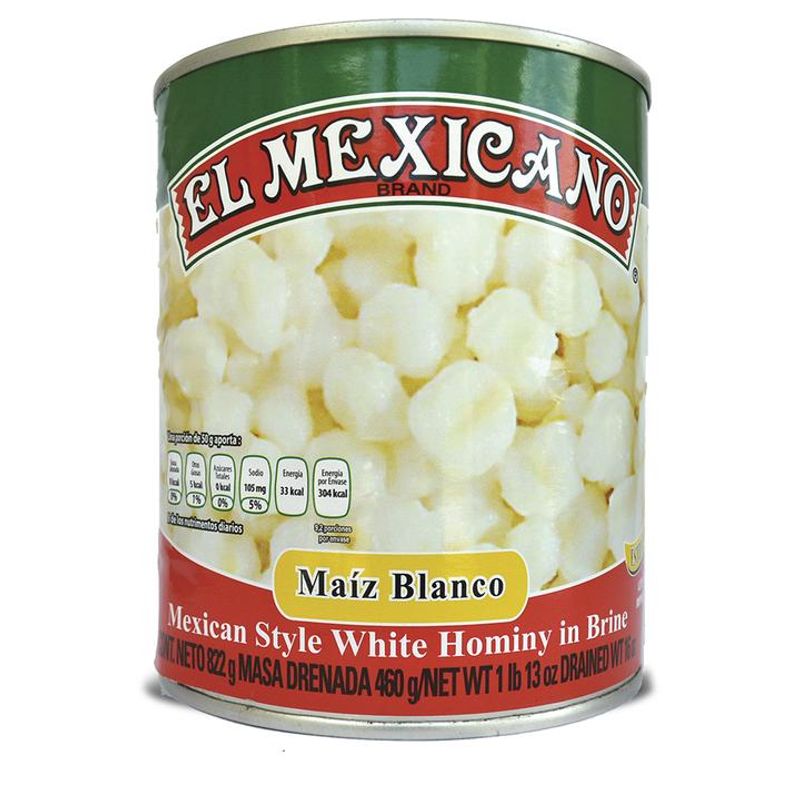 El Mexicano White Hominy 29 oz