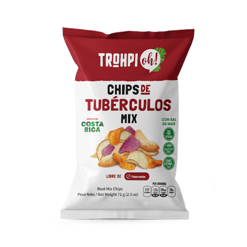 Trohpi Oh Mixed Tubers Chips, 3 oz Main image